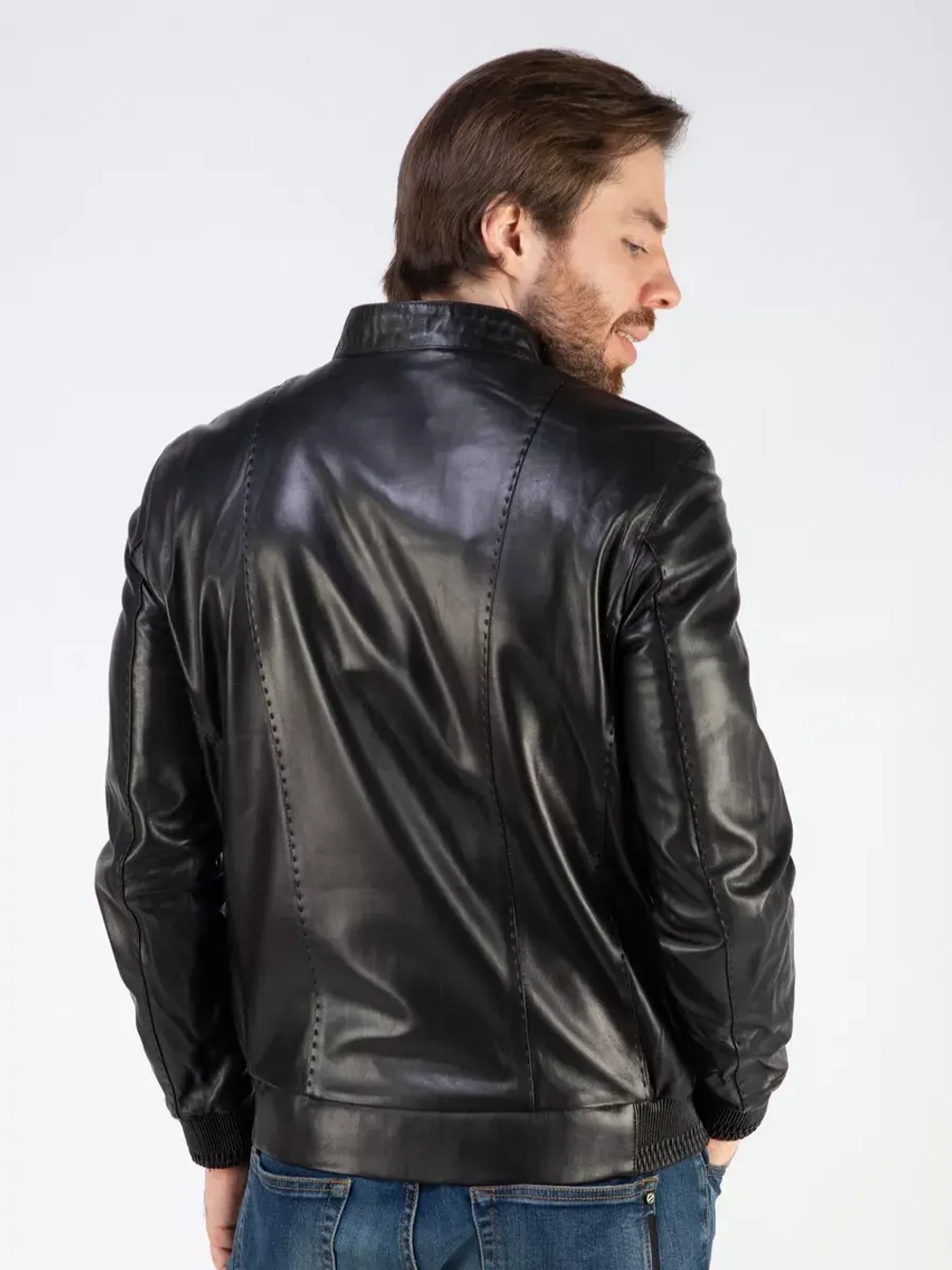 Кожаная куртка демисезонная