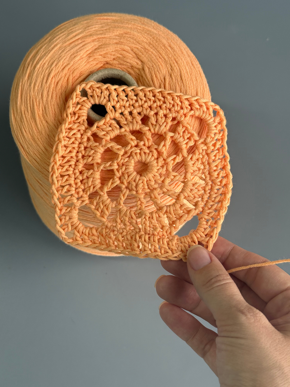 Пряжа Filati BE.MI.VA Park Fine (62% хлопок, 38% па), 360м/100 гр, персиковый