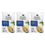 Simply Organic, смесь для курицы, 3 пакетика по 24 г (0,85 унции)