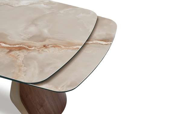 Раздвижной стол Shelf, 180-270х100 см, глянцевая керамика