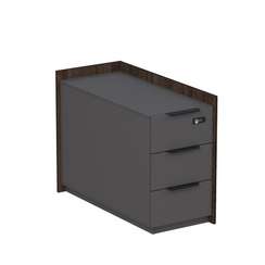 15ТОУЯ-КЗ-ШД.609 Тумба опорная, угл, с ящ, с код замком (универс: прав/лев) (884*404*670)