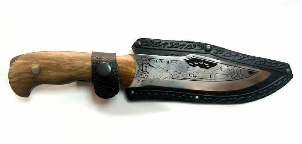 Нож Кизлярский Турист с кожаными ножнами