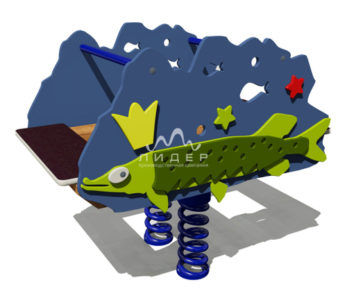 Качели-балансир на пружине “Щука”