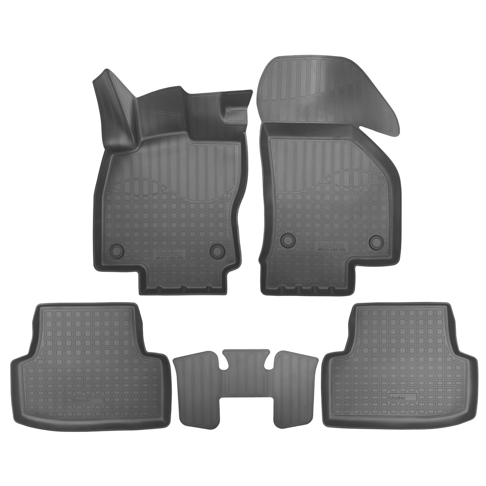 Ковры в салон Norplast/Unidec для Volkswagen Golf VIII (2019-), Серый, арт.NPA11-C95-170-2-G