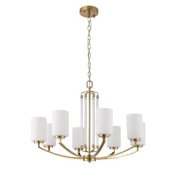 SL1403.303.08 Люстра подвесная ST-Luce Латунь/Прозрачный E27*8 40W BRASS