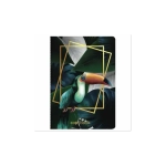 Тетрадь 40 л клетка BRAUBERG обложка SoftTouch, фольга, бежевая бум. 70 г/м2, Тукан 403775