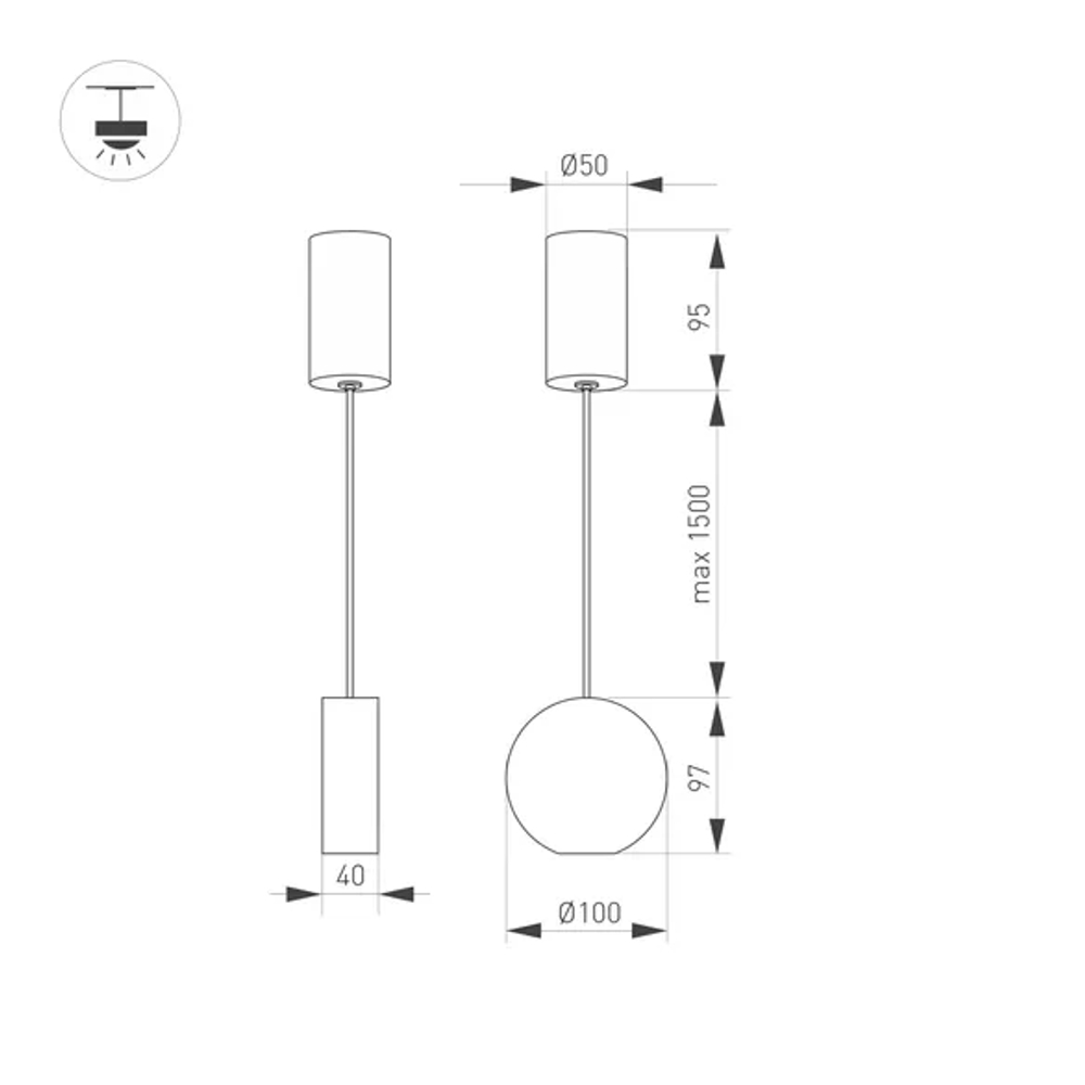 Светильник SP-ELEMENTA-ROLL-R100-9W Warm3000 (WH, 39 deg, 230V) (Arlight, IP40 Металл, 3 года) 032769