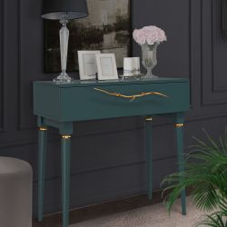 Консоль Арт Колор matte Классик Голд Зеленый бирюзовый матовый