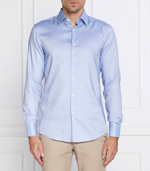 рубашка h-hank-kent-c1 BOSS BLACK - голубой(50478611)