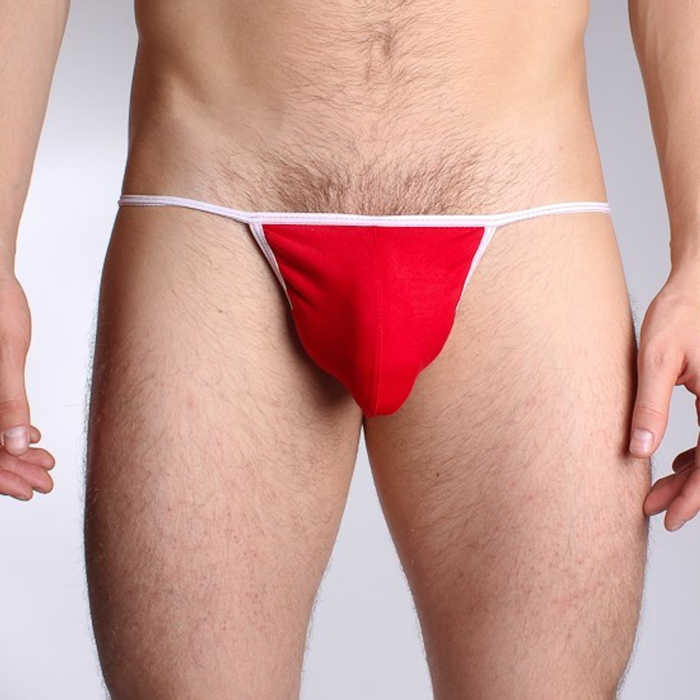 Мужские g-стринги красные Wild Milk Fine Stripes