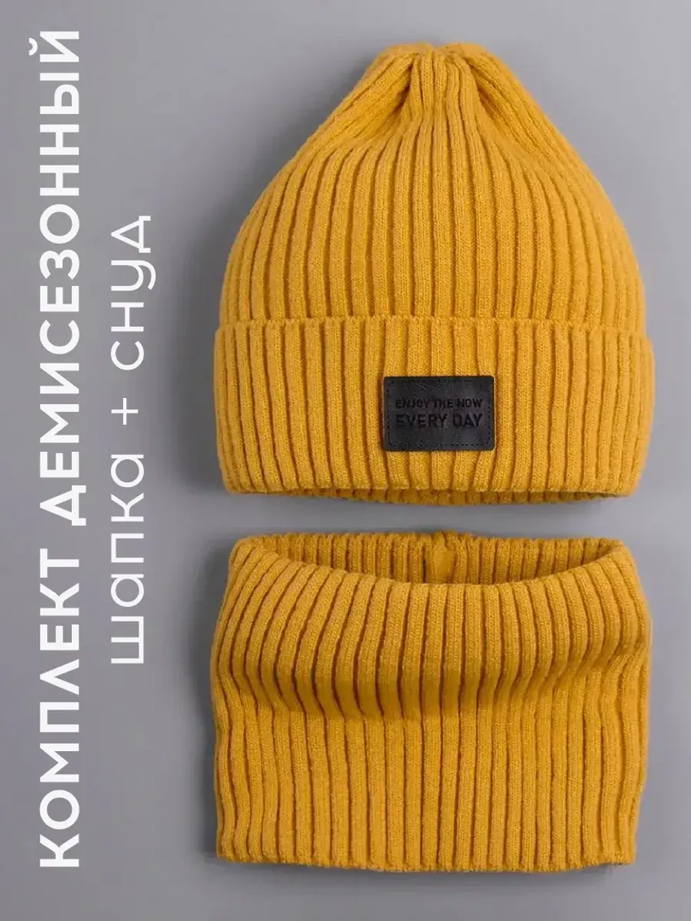 Шапка для мальчика со снудом демисезонная