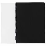 Тетрадь А4, 120 листов, BRAUBERG "Metropolis", спираль пластиковая, клетка, обложка пластик, ЧЕРНЫЙ, 403390