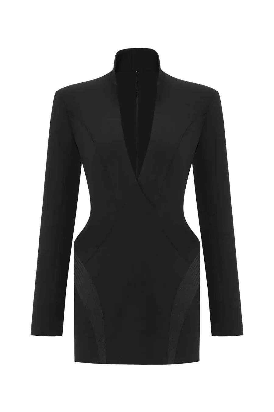 Платье-смокинг черное