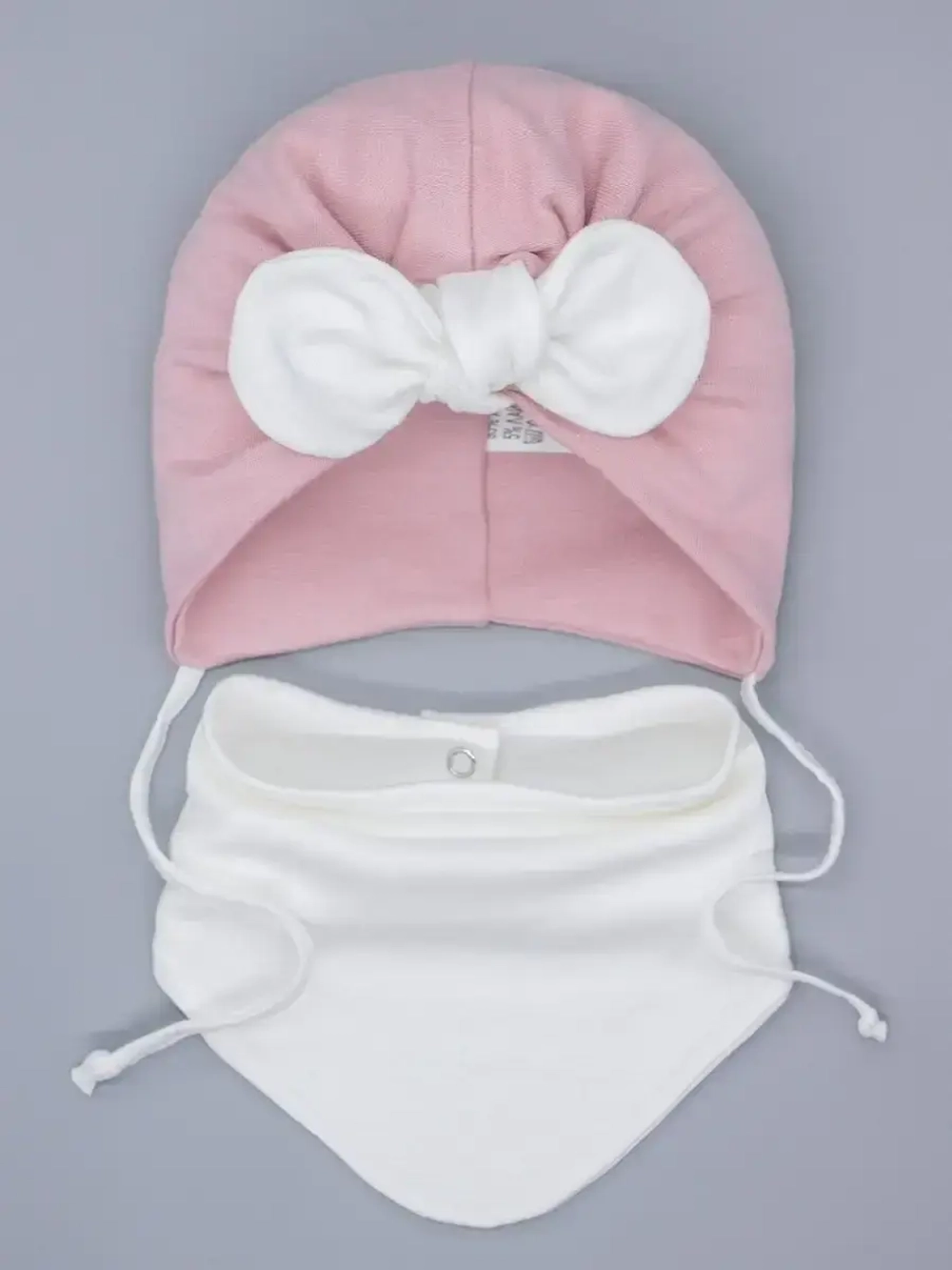Чалма для малыша на завязках со снудом