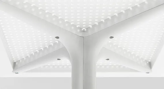 Пластиковый стол Clip 70х70 см антрацит