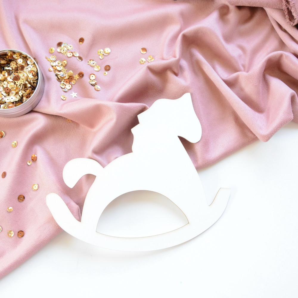 Заготовка для тиснения "Лошадка качалка"