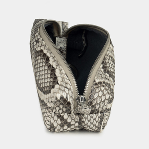 Ключница Coffre из кожи питона, натурального цвета