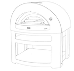 Печь для пиццы на дровах и газе ALFA PIZZA Opera