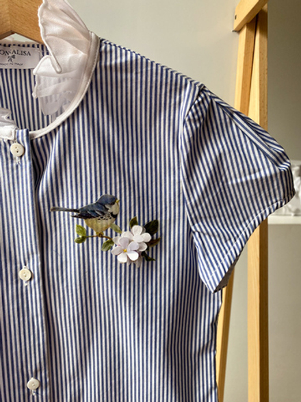 Хлопковая блузка Monnalisa, 128