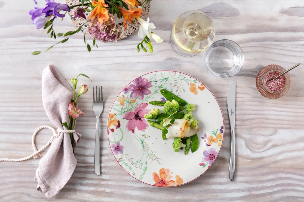Villeroy & Boch Набор тарелок Mariefleur на 2 персоны 10-4100-2620 + 10-4100-2700 + 10-4100-2640