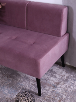 Диван "Twist" антивандальный велюр Lilac/венге