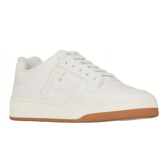 Saint Laurent Leather Low Top 'White'