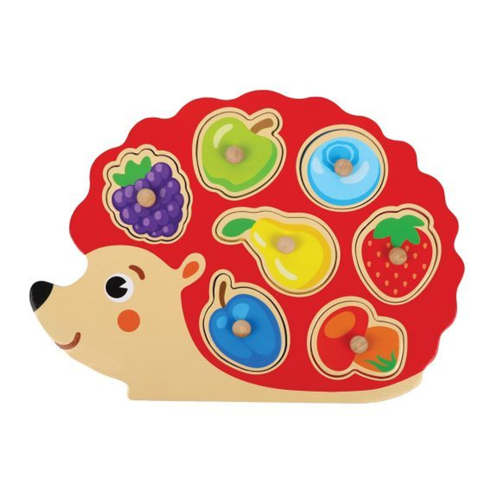 76794/Вкладыши "Ежик. изучаем цвета": 7 эл, 28х20 см/35