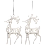 Подвеска «Волшебные рога» 10 см (набор 2 шт), белый