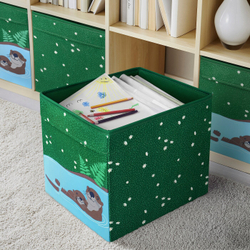 IKEA SKOGSDUVA  (ИКЕА СКОГСДУВА)  -  Коробка, разноцветная, 33x38x33 см