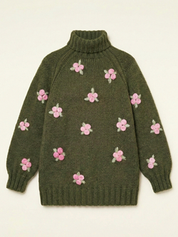 Свитер ручной работы "Розовый сад"