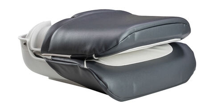 Кресло мягкое складное All Weather, обивка винил, цвет угольный/белый, Marine Rocket