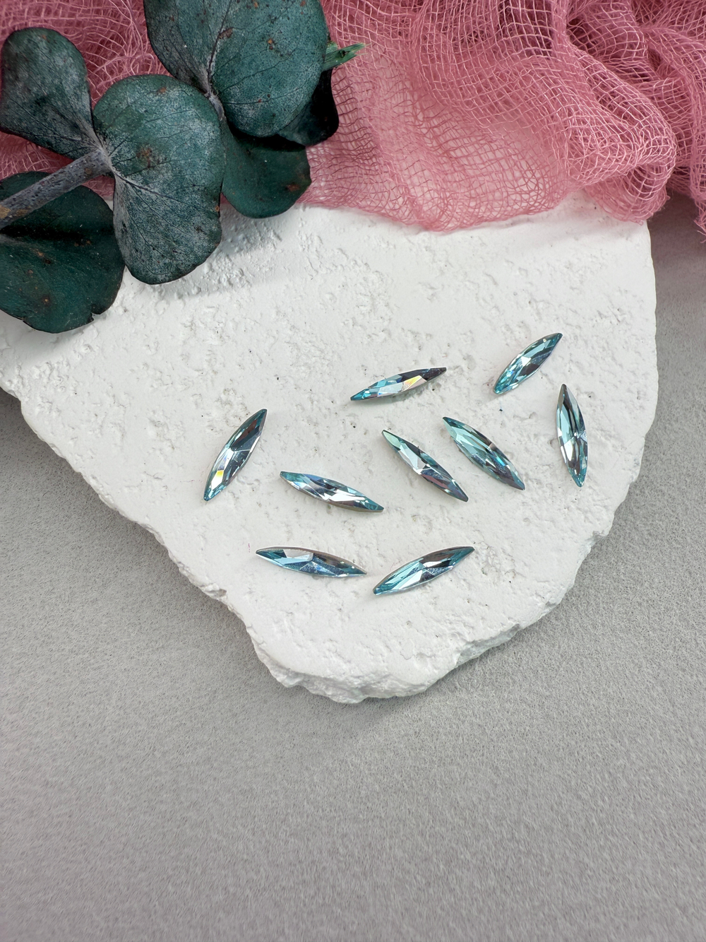 Наветт Navette spfinx 15*4 мм, Aquamarine