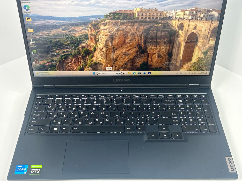 Ноутбук Lenovo Legion 5 15ITH6H (82JH009KRK) 15.6"/Intel Core i5-11400H/RAM 16GB/SSD 512GB/nVidia GeForce RTX 3060 6GB/1920*1080/IPS 165Hz/DOS/Подсветка кл-ры: LED/черный. Состояние: B1