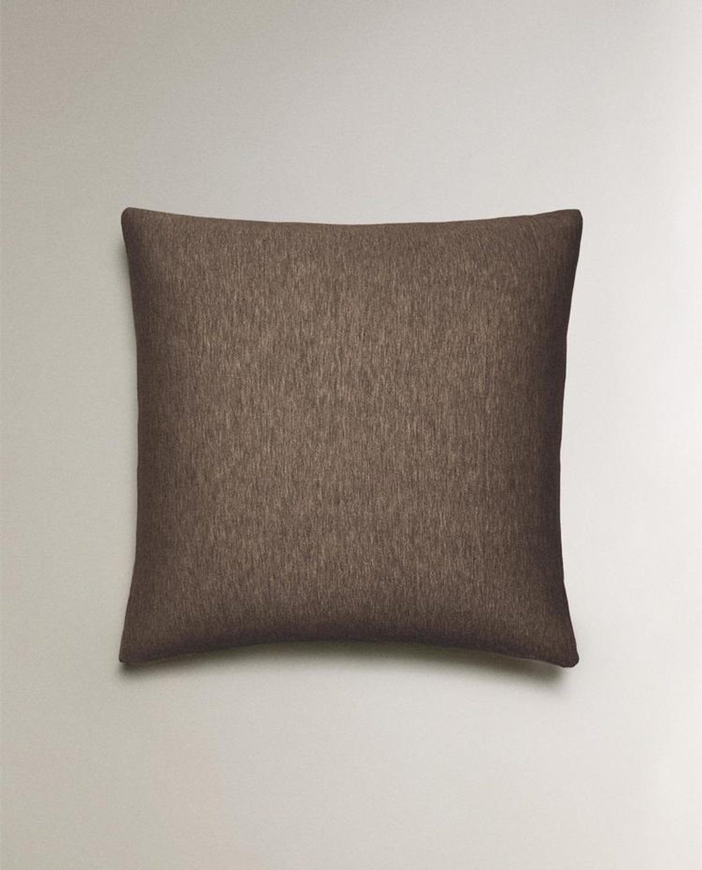 ZARA HOME ХЛОПКОВАЯ НАВОЛОЧКА, КОРИЧНЕВЫЙ
