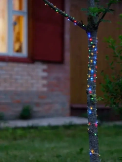 Светодиодная гирлянда садовая "Роса" на солнечной батарее, ARTSTYLE, CL-SS32M, 100 светодиодов, 9,9м, мультицвет.