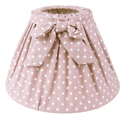 Абажур "Горошек" Ø 22x14см / E27 Хлопок,металл