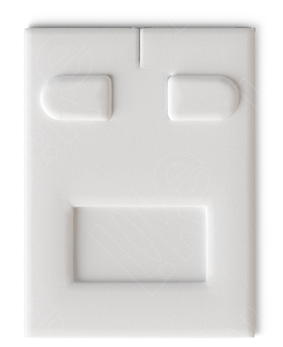 Вкладыш 08/наклонный/для серег/2 язычка/окошко для бирки/прорезь для нитки