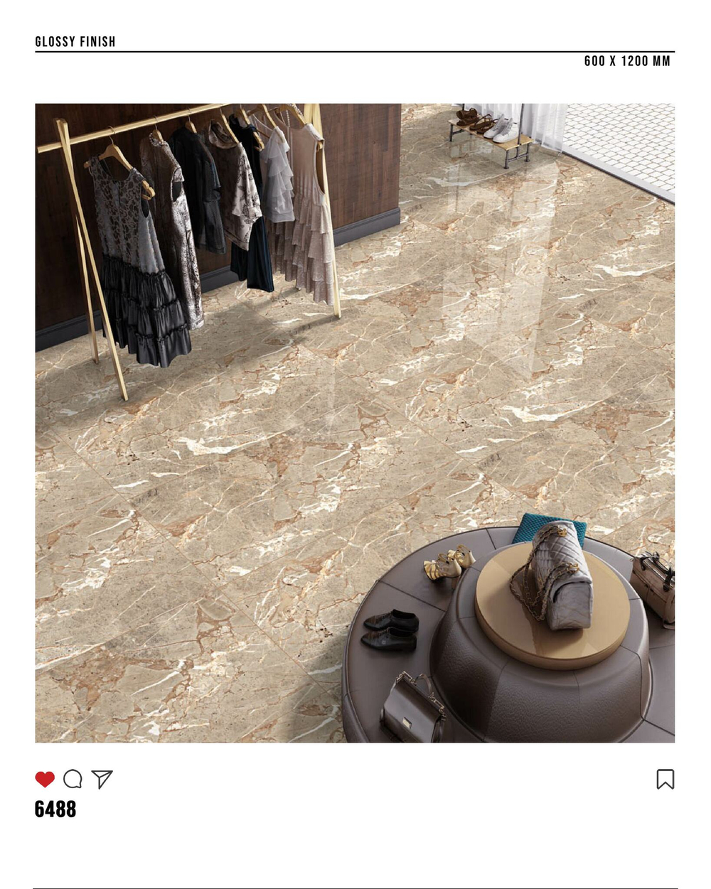 Керамогранит glossy №5, 60х120, 6488