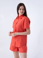 Костюм летний льняной с шортами
