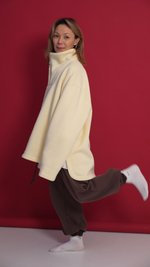 Свитшот "анорак"из футера с начесом