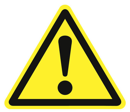 Знак на пластике W-09 "Внимание. Опасность (прочие опасности)"