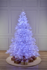 Ель искусственная с лампочками Монблан Elite хрустальная 2,1м металл 100% Литые веточки МаксКристмас