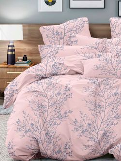 Постельное белье полисатин Simple House "Сумото" семейное Наволочка 50x70 см 2 шт Простынь 240x215 см Пододеяльник 145x215 см 2шт