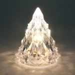 Сувенир с подсветкой «Кристальная ёлочка» 6,5*8 см, Белый