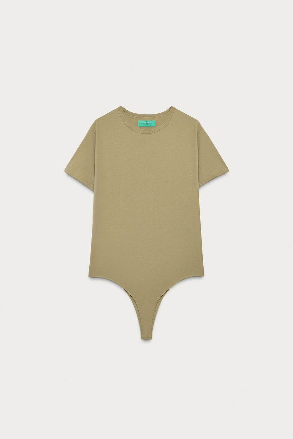 ZARA X MARISA BERENSON БОДИ С КОРОТКИМИ РУКАВАМИ, ХАКИ