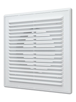 Решетка вентиляционная RF. фланец D125 разъемная 209х209 пластик ERA