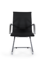 Кресло Кайман СН-300 софт, низкая спинка, полозья хром, экокожа Santorini