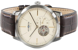 ZEPPELIN Automatic Mechanical Movement Men"s Watches Watch White Dial Stainless Steel Watch Case