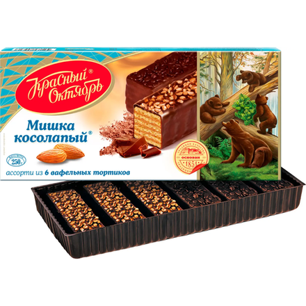 Вафельный торт Красный Октябрь Мишка косолапый 220 гр