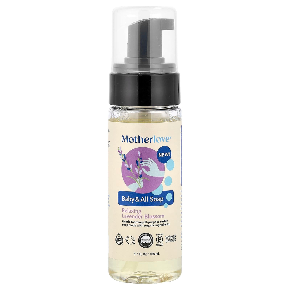 Motherlove, Baby & All Soap, расслабляющее мыло с цветком лаванды, 168 мл (5,7 жидк. Унции)